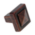 Amerock Forgings Rustic Bronze 1-1/8" Square Cabinet Knob Pull BP4429-RBZ