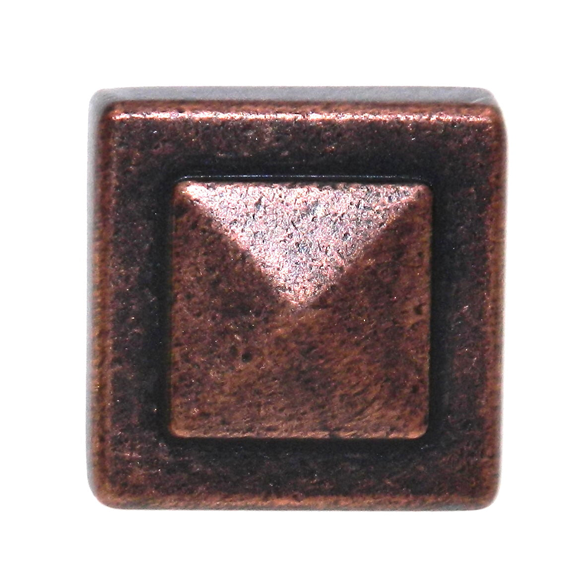 Amerock Forgings Rustic Bronze 1-1/8" Square Cabinet Knob Pull BP4429-RBZ