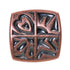 Amerock Motif'Z Weathered Copper 1 1/8" Square Ornate Cabinet Knob BP4450-WC