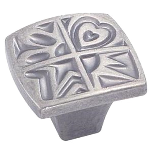 Amerock Motif'Z 1 1/8" Weathered Nickel Square Cabinet Knob BP4450-WN