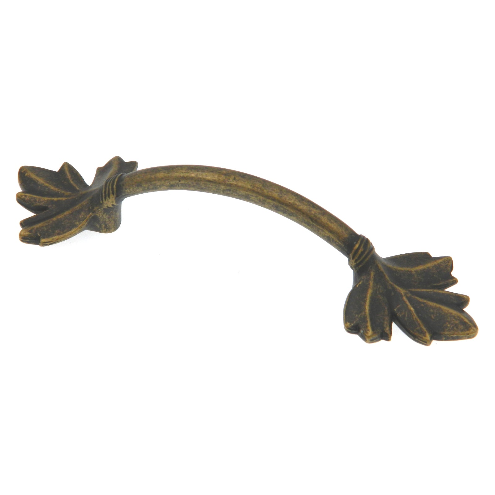 Amerock Nature's Splendor Weathered Brass 3" Center to Center Leaf Cabinet Handle Pull BP4451R2