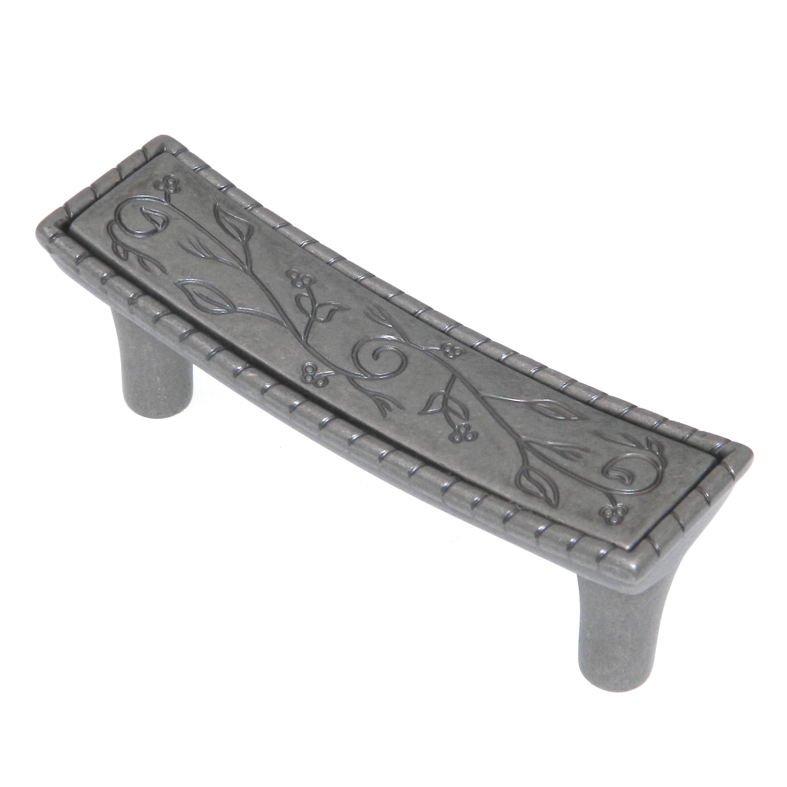 Amerock Vineyard Weathered Nickel 3"cc Leaf Drawer Bar Pull BP4465WN