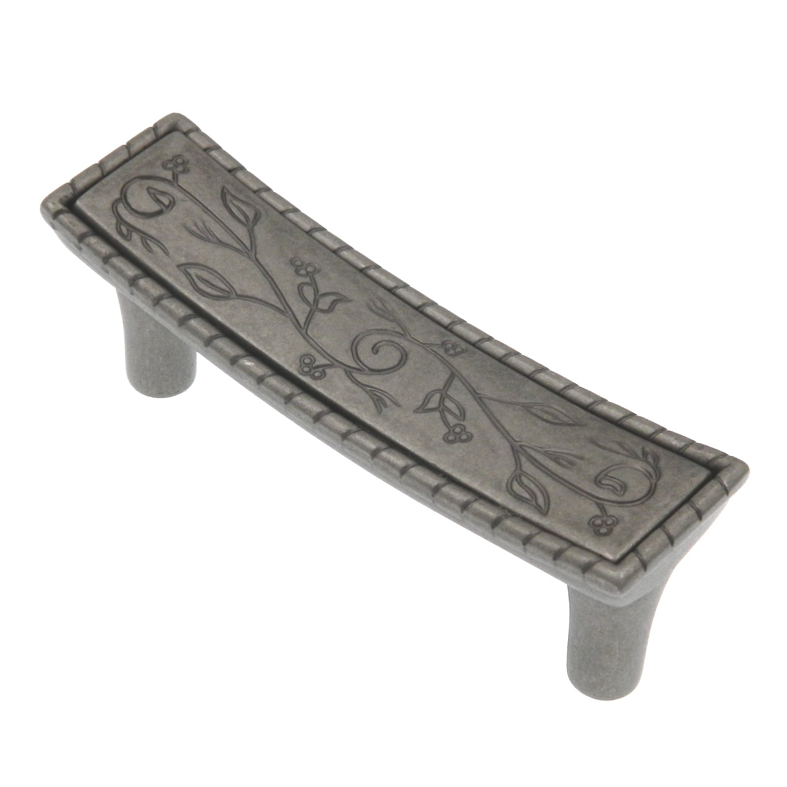 Amerock Vineyard Weathered Nickel 3"cc Leaf Drawer Bar Pull BP4465WN