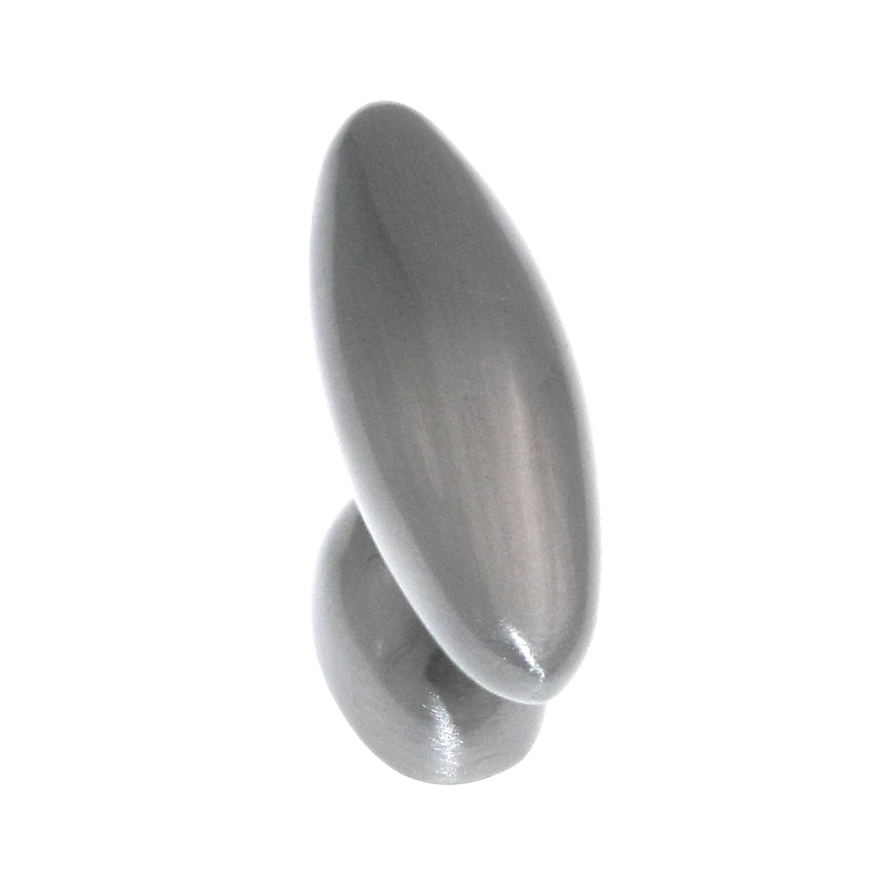 Amerock Basic Metals 1 1/2" Satin Nickel Oval Cabinet Knob BP4476-G10