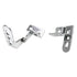 Left And Right Knife-Pivot Pin Overlay Cabinet Hinges Polished Chrome BP5146-26