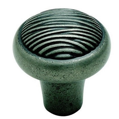 Amerock Cyprus 1 1/4" Weathered Nickel Mushroom Cabinet Knob Pull BP5263-WN