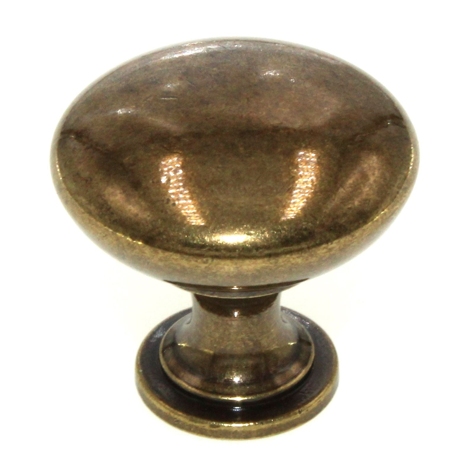 Amerock Edona Burnished Brass 1 1/4" Round Cabinet Knob BP53005BB