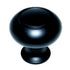 Amerock Everyday Heritage Matte Black 1 1/4" Round Cabinet Knob BP53011FB