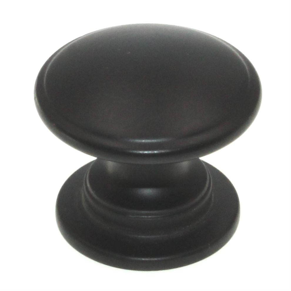 Amerock Ravino Matte Black 1 1/4" Ring Cabinet Knob BP53012FB