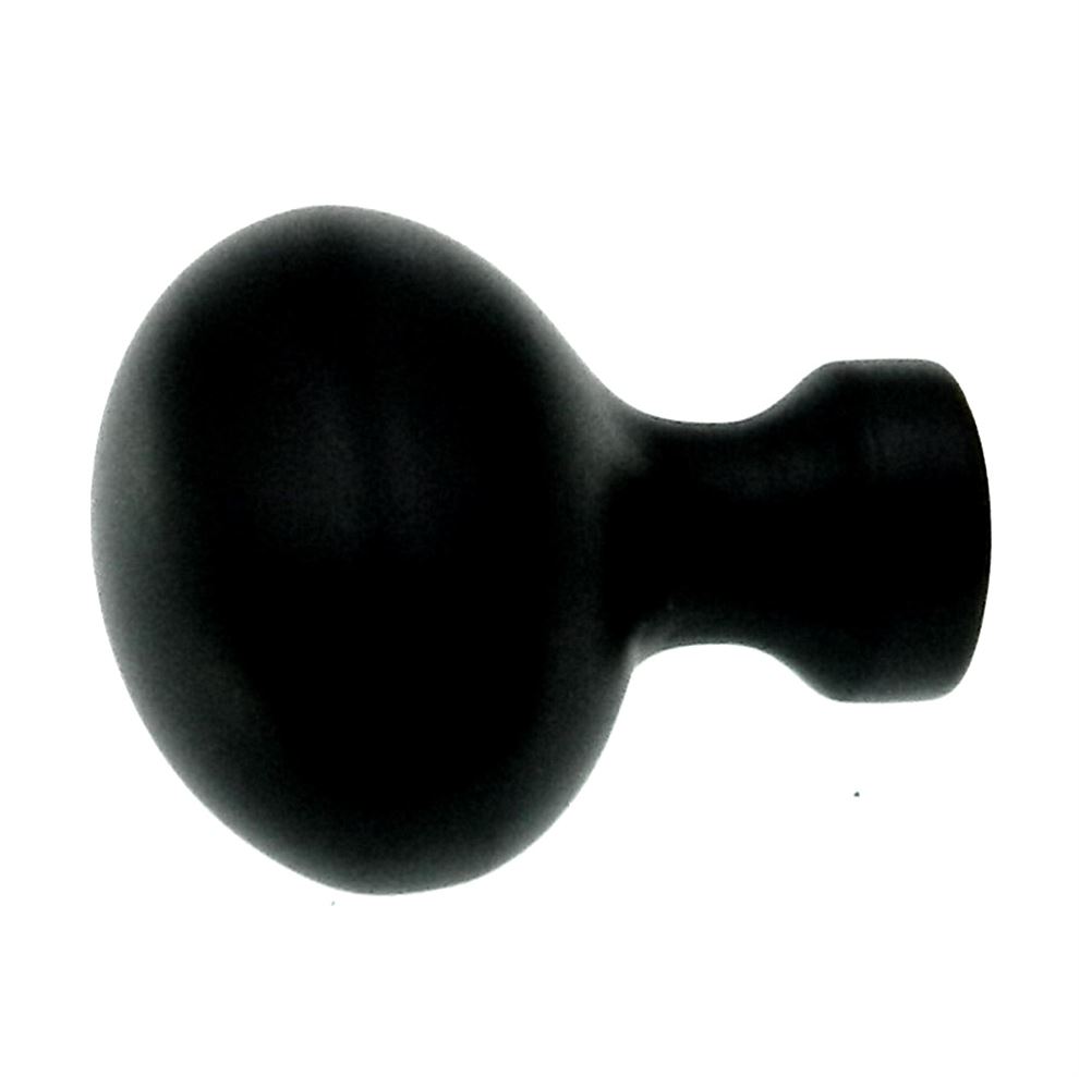 Amerock Vaile Matte Black 1 3/8" Oval Cabinet Knob BP53014FB