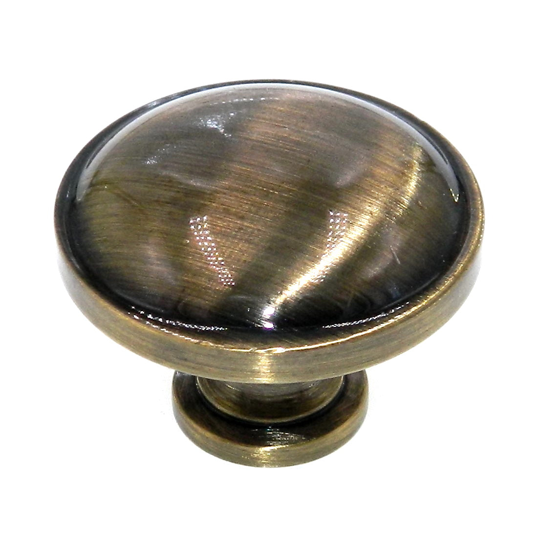 Amerock Allison Elegant Brass 1 1/4" Round Disc Cabinet Knob BP53015-EB