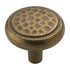 Amerock BP53017-R3 Rustic Brass 1 1/4" Round Hammered Cabinet Knob Pulls Allison