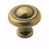 Amerock Allison Burnished Brass Cabinet Knob with Rope Braid BP53022-BB