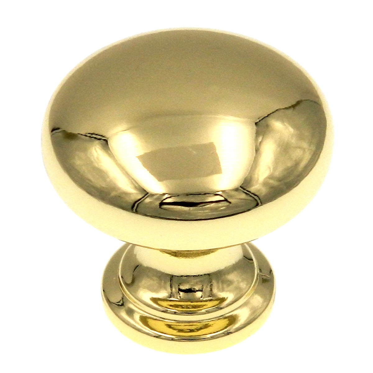 Amerock Allison Polished Brass 1 1/4" Round Cabinet Pull Knob BP530233