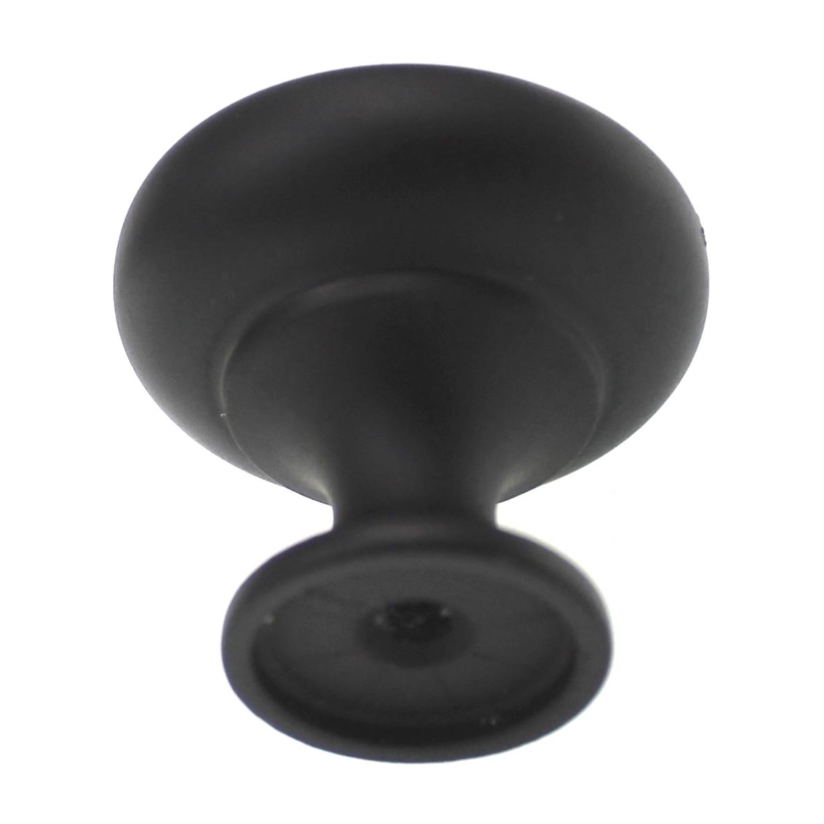 Amerock Allison Flat Black 1 1/4" Round Cabinet Knob BP53023-FB