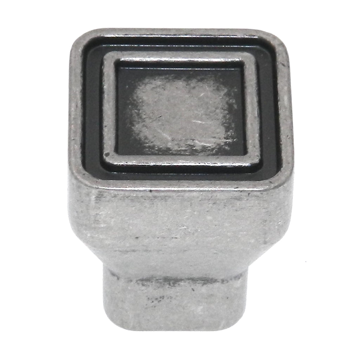 Amerock Polara Aged Pewter 1" Square Cabinet Pull Knob BP53025AP