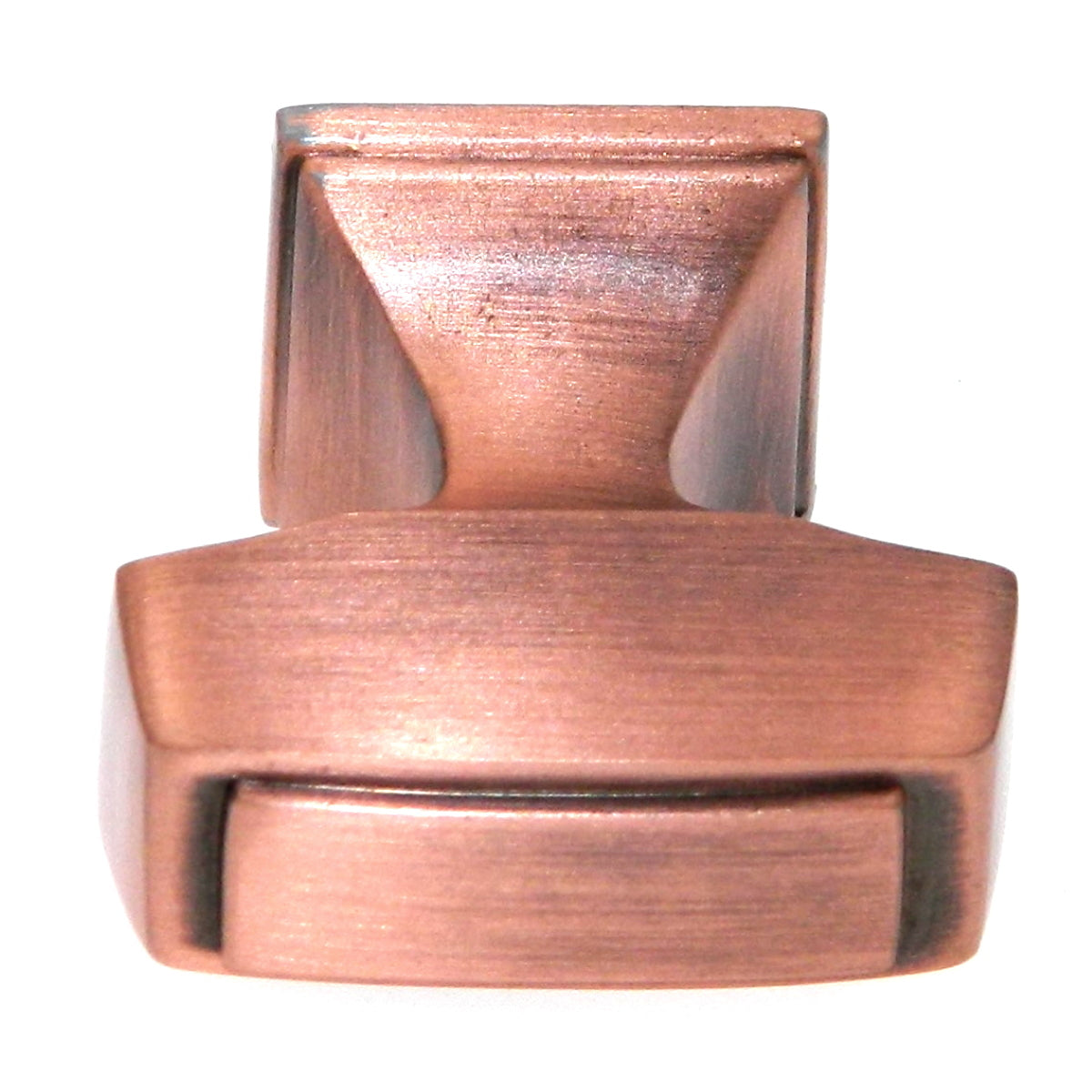 Amerock Mulholland Brushed Copper 1 1/4" Rectangular Cabinet Pull Knob BP53029BC