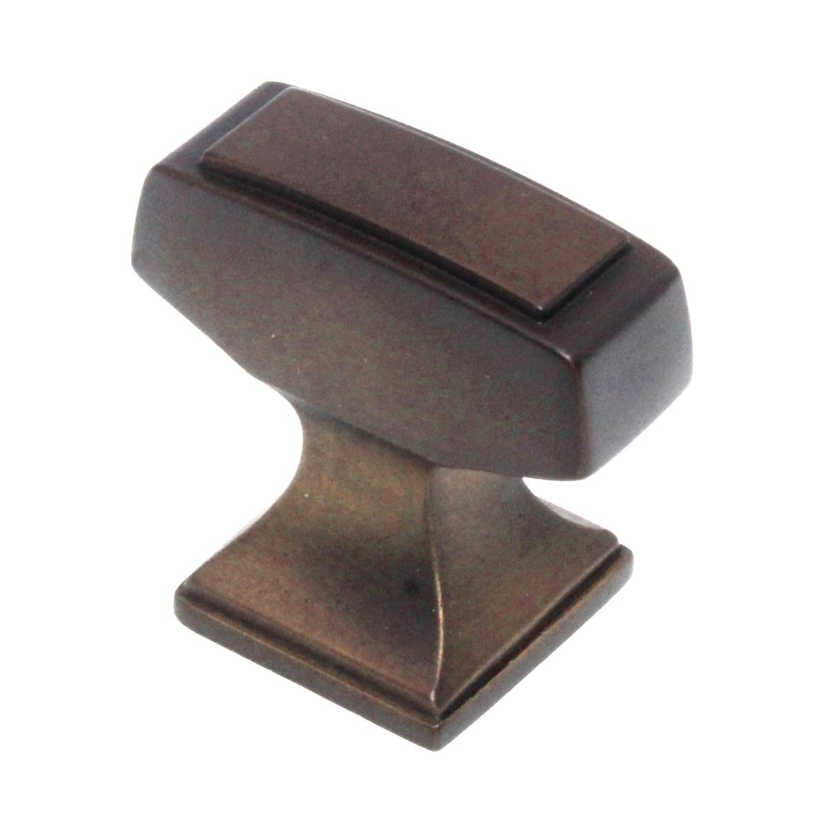 Amerock Mulholland 1 1/4" Rectangle Cabinet Knob Gilded Bronze BP53029GB