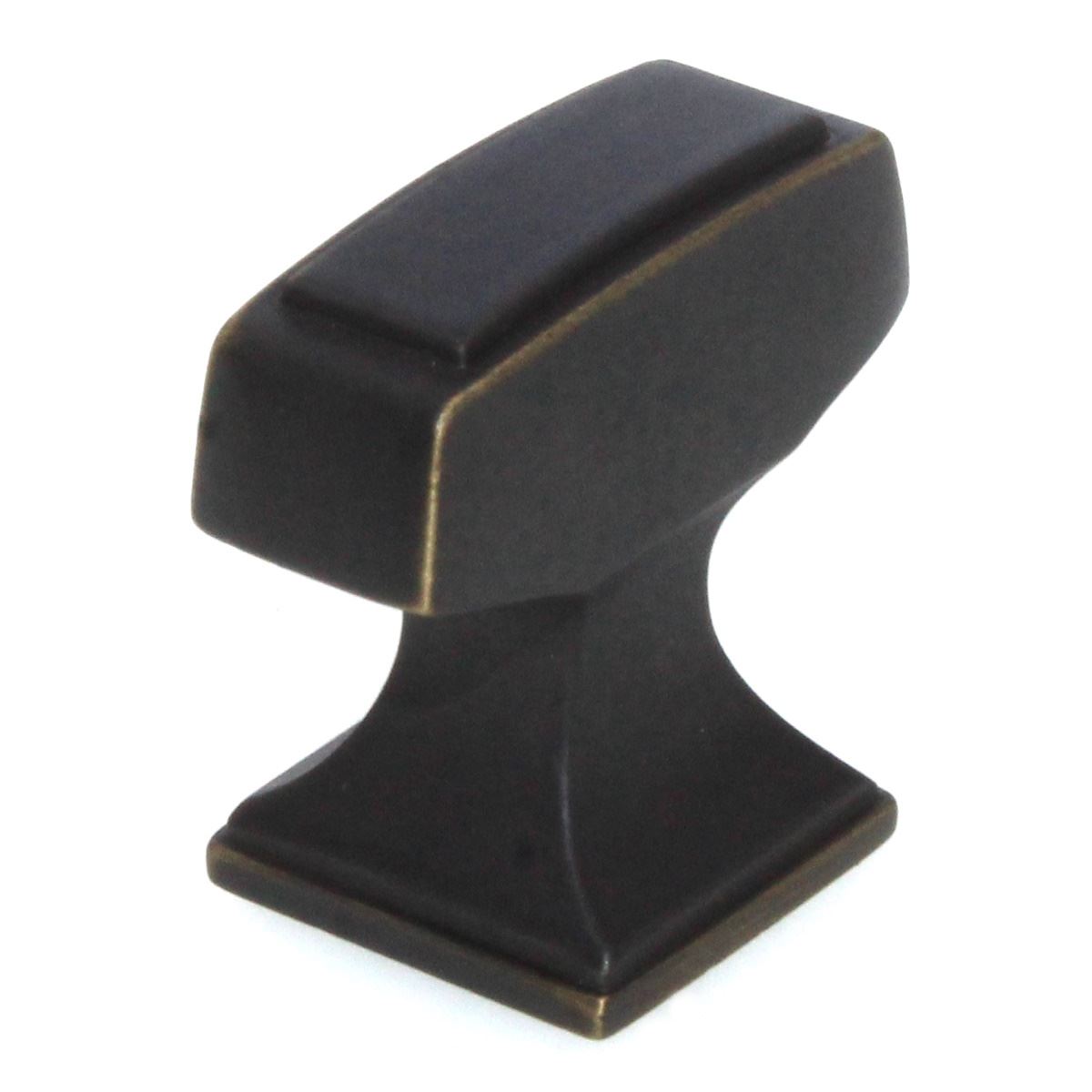 Amerock Mulholland 1 1/4" Rectangle Cabinet Knob Venetian Bronze BP53029VB