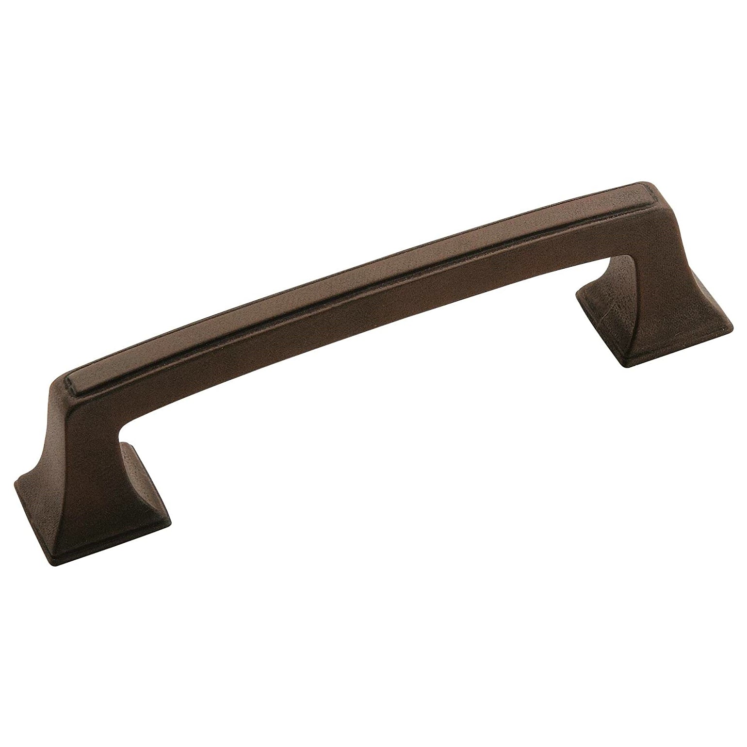 Amerock Mulholland Antique Rust 3 3/4 inch (96mm) CTC Cabinet Handle Pull BP53031ART