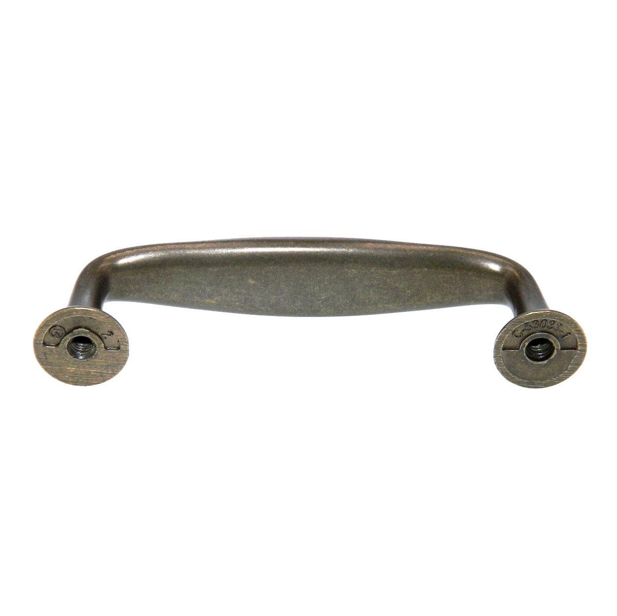 Amerock Mulholland Rustic Brass 3" Ctr. Cabinet Arch Pull Handle BP53033-R3