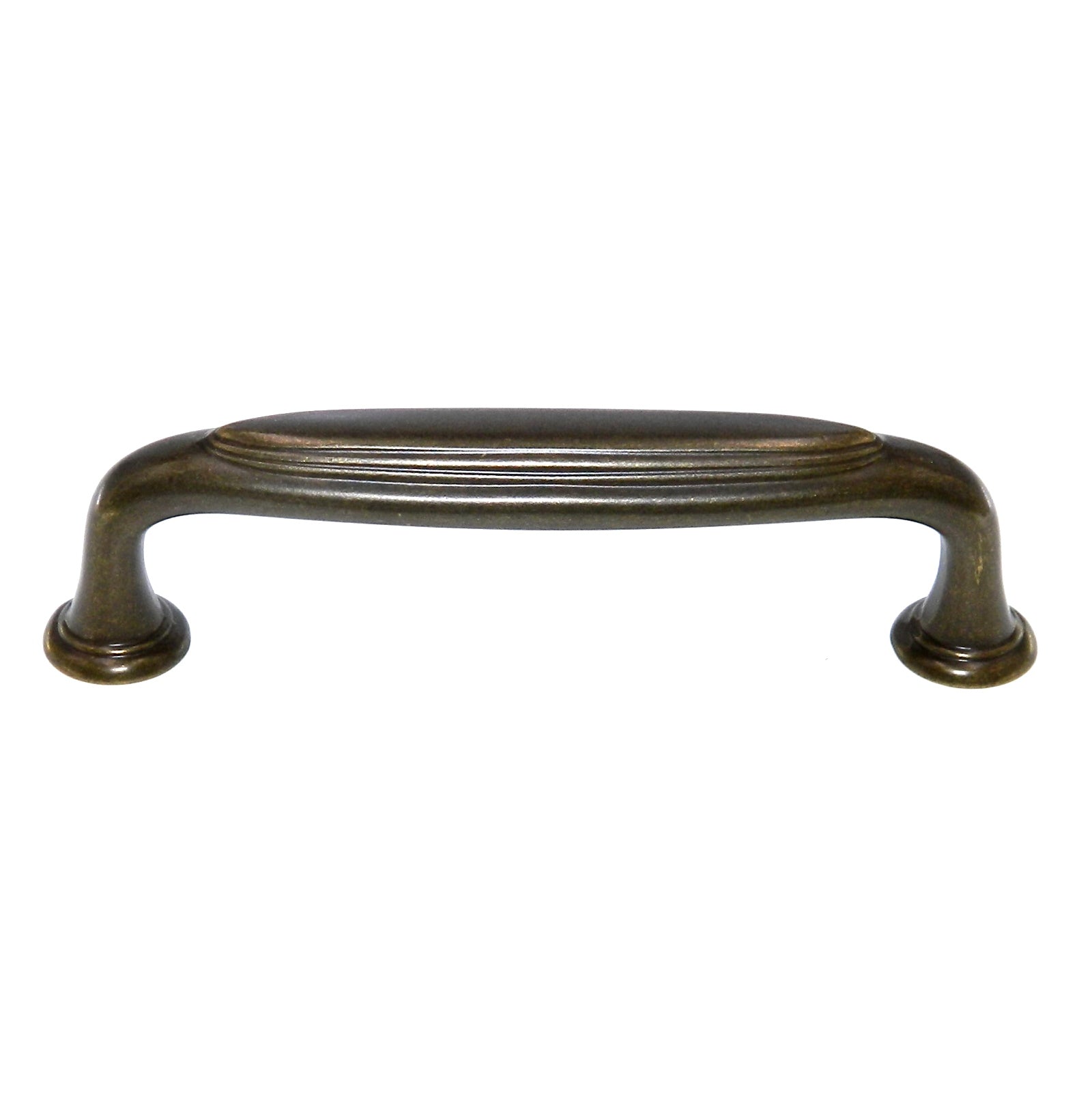 Amerock Mulholland Rustic Brass 3 3/4" (96mm) Ctr Cabinet Pull Handle BP53034-R3