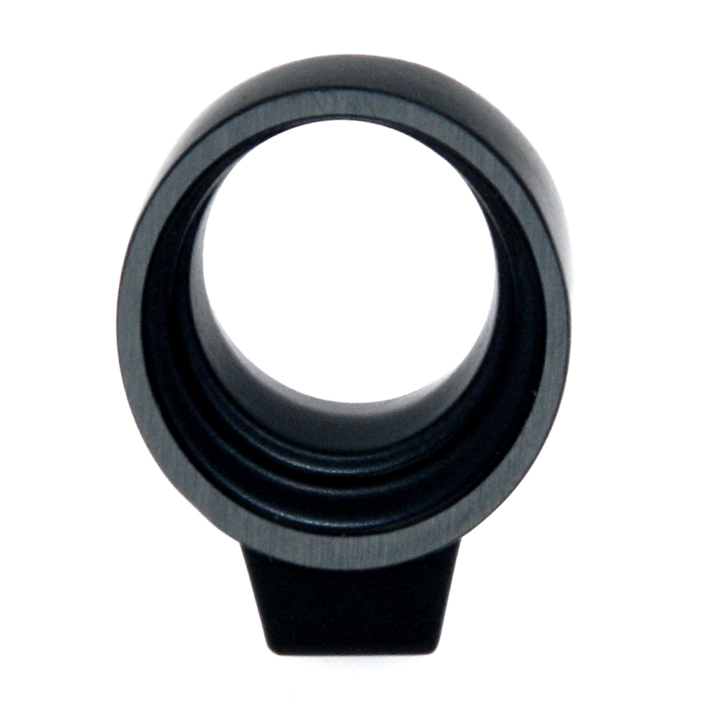 Amerock Sonara Silvered Black Ring Pull 1" Round Cabinet Pull Knob BP53045SBK