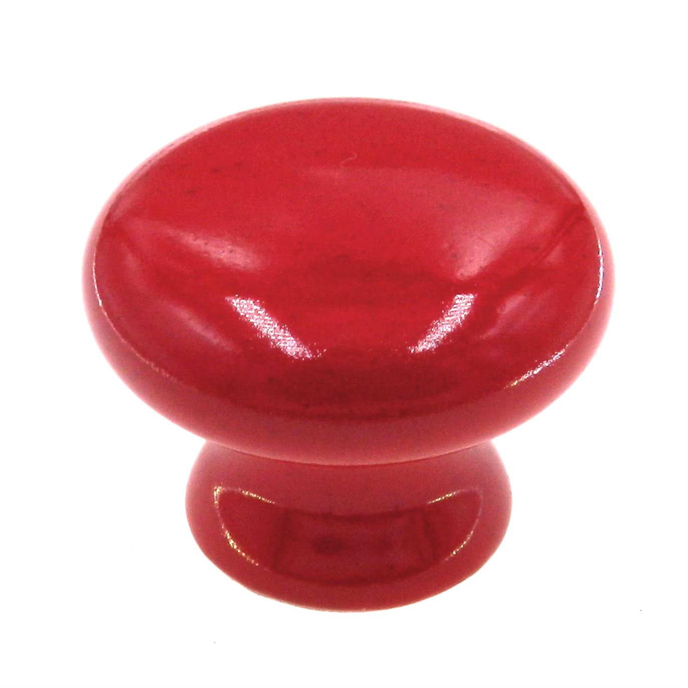 Amerock Allison Red 1 1/2" Round Ceramic Cabinet Knob BP5322-BE