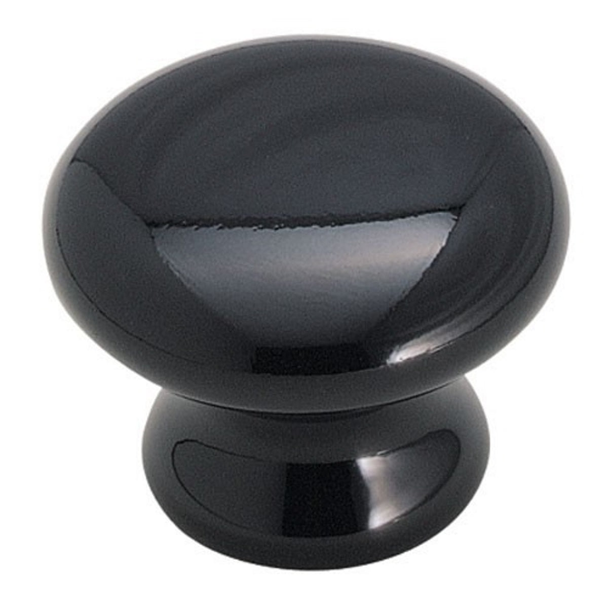 Amerock BP5322-BJ Black 1 1/2" Round Ceramic Cabinet Knob Pulls Allison