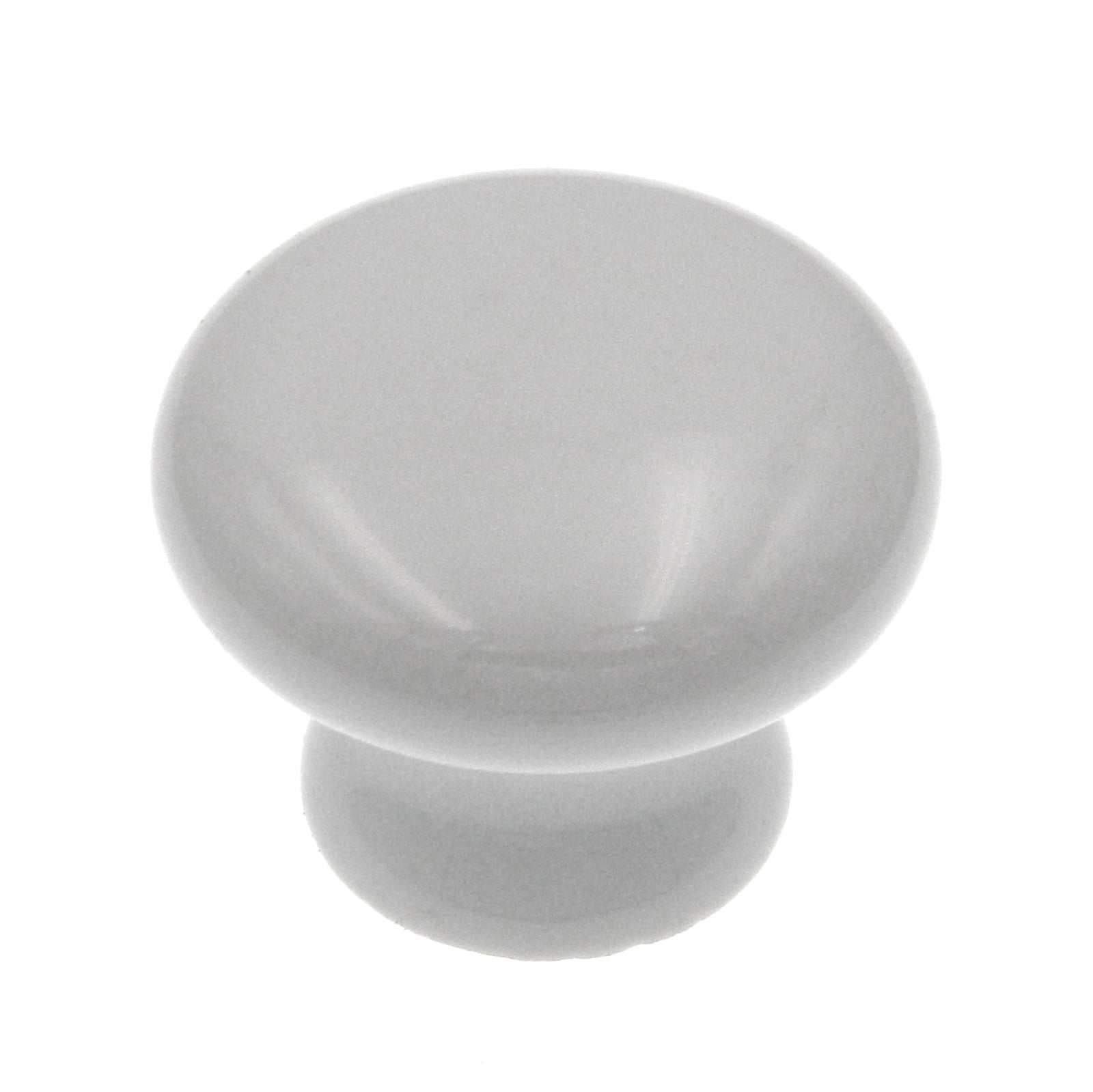 Amerock Hardware BP5322-BQ Gray 1 1/2" Porcelain Cabinet Knob with Brass Stem