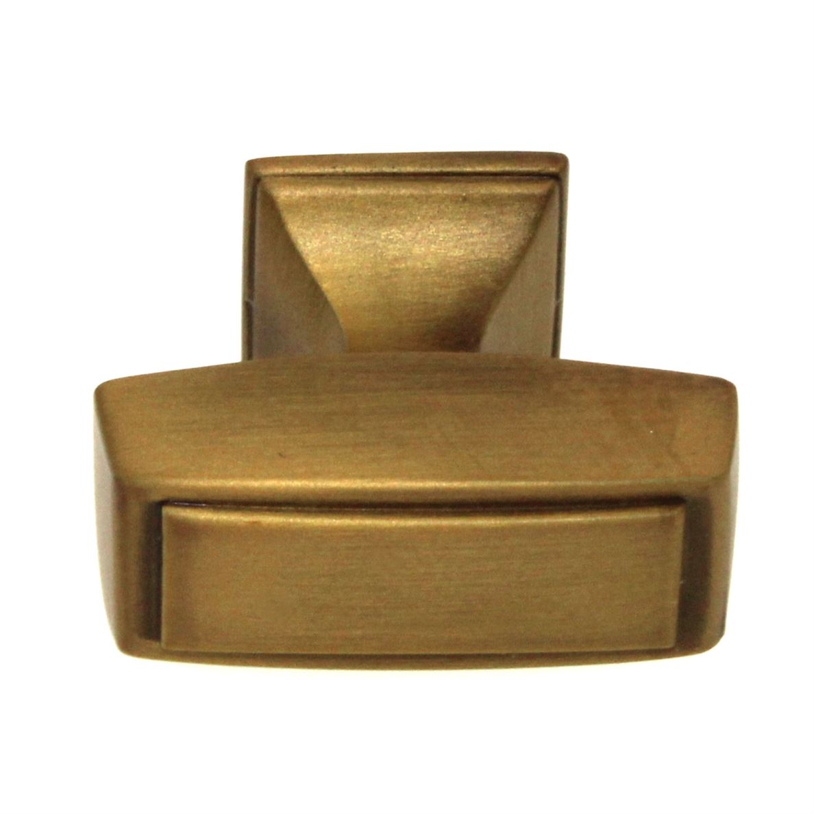 Amerock Mulholland Gilded Bronze 1 1/2" Rectangle Cabinet Knob BP535342GB