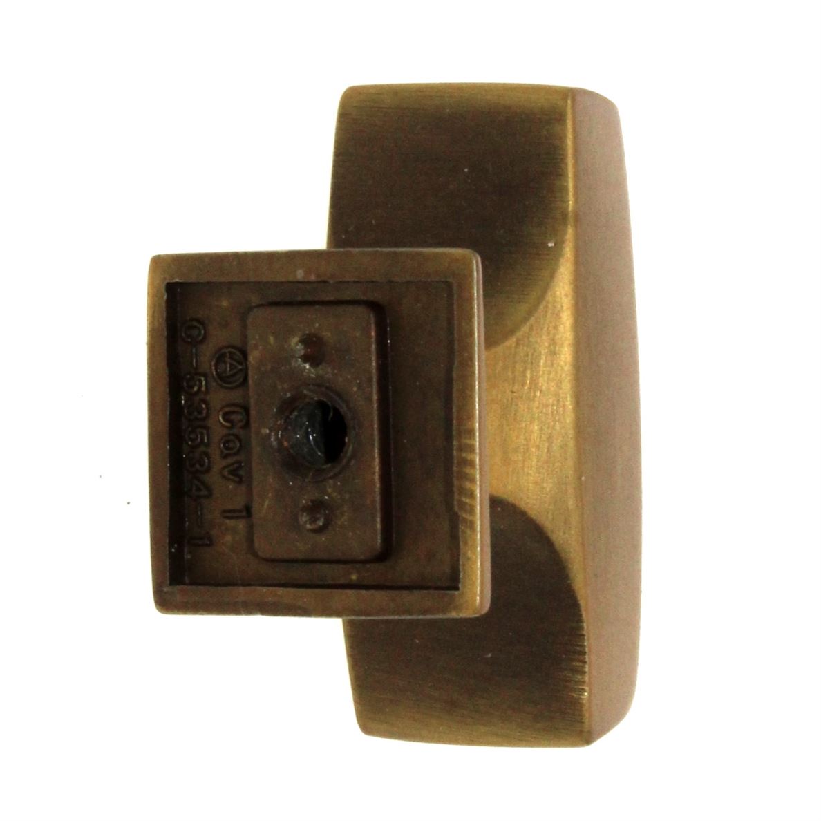 Amerock Mulholland Gilded Bronze 1 1/2" Rectangle Cabinet Knob BP535342GB