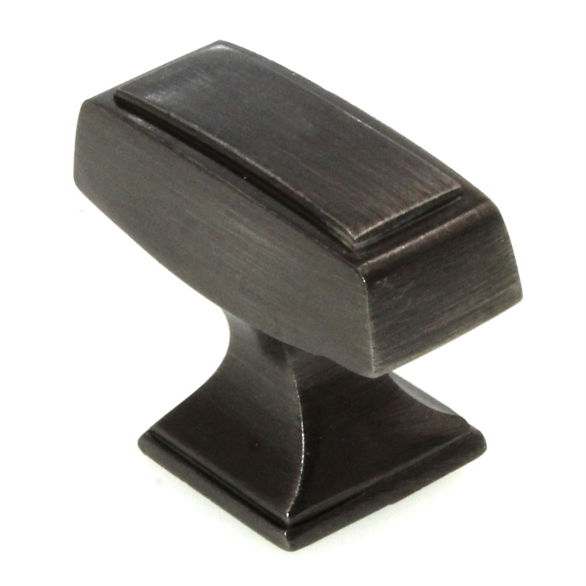 Amerock Mulholland Gunmetal 1 1/2" Rectangle Cabinet Knob BP535342GM