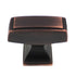 Amerock Mulholland Oil-Rubbed Bronze 1 1/2" Rectangle Cabinet Knob BP535342ORB