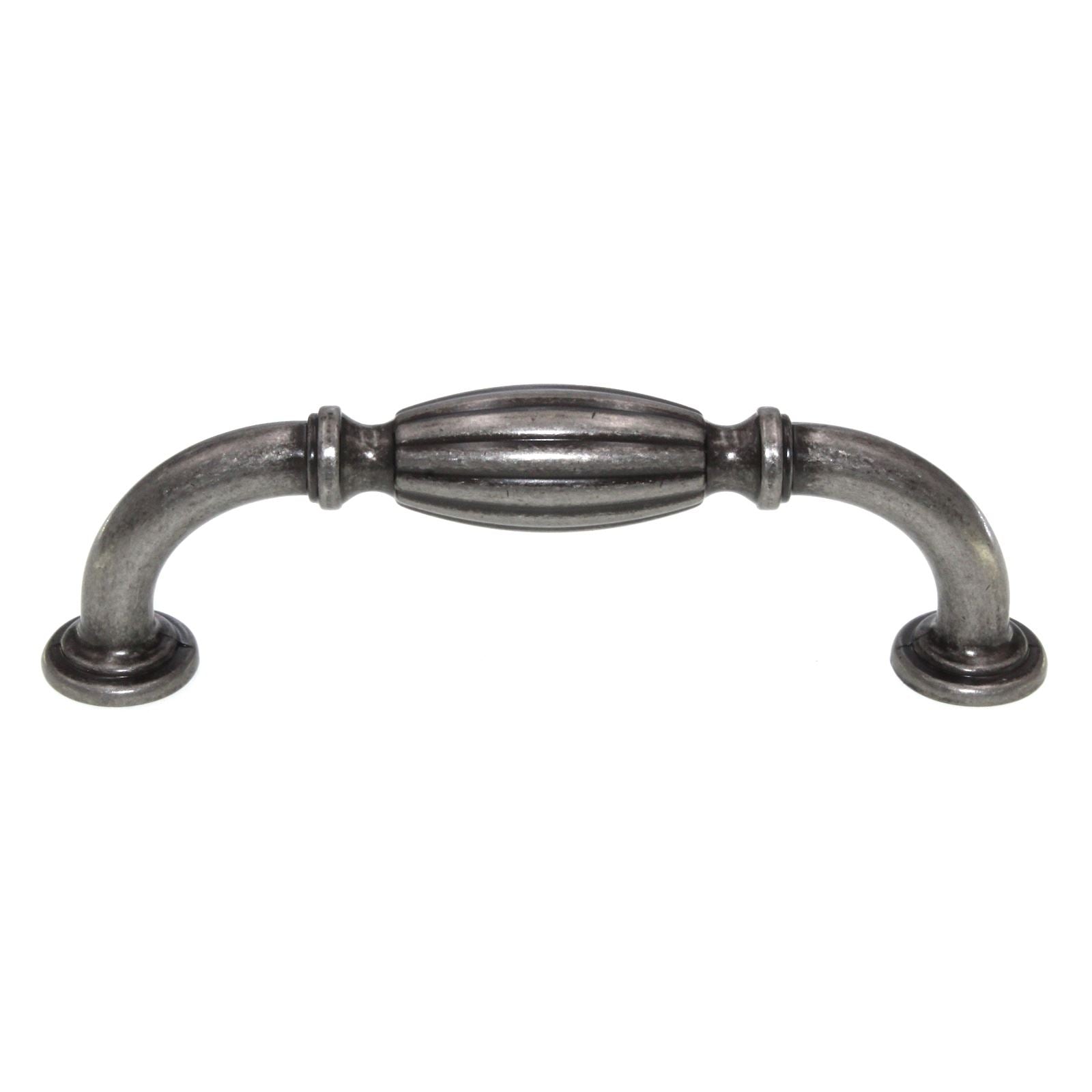 Amerock Blythe Barrel Cabinet Pull 3 3/4" (96mm) Ctr Weathered Nickel BP55223WN