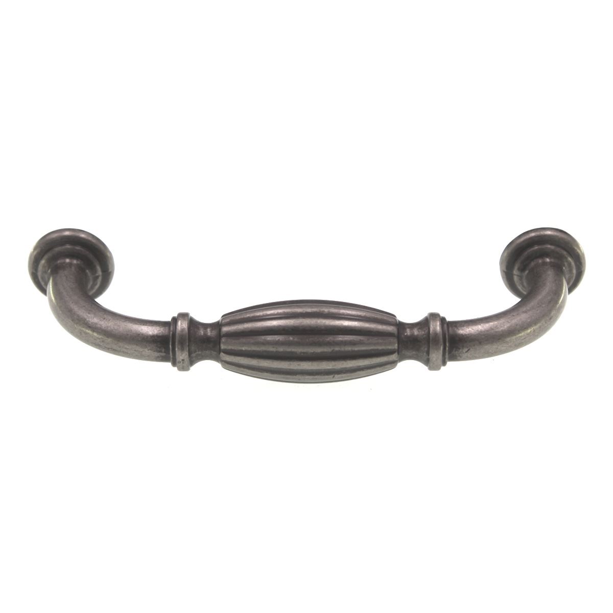 Amerock Blythe Barrel Cabinet Pull 3 3/4" (96mm) Ctr Weathered Nickel BP55223WN