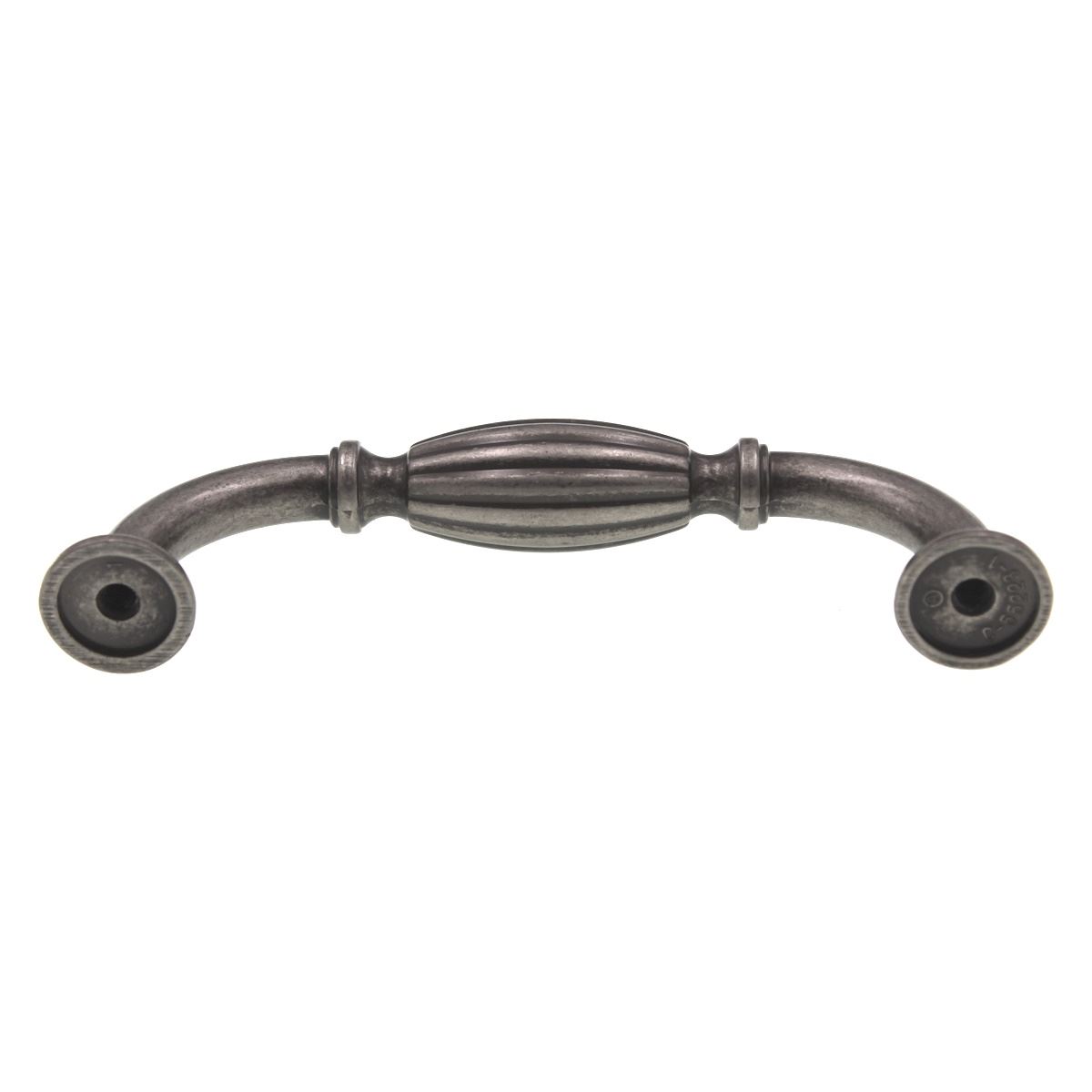 Amerock Blythe Barrel Cabinet Pull 3 3/4" (96mm) Ctr Weathered Nickel BP55223WN