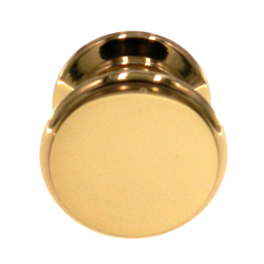 Amerock Metals Bright Brass 1-1/8" Round Cabinet Knob Pull BP5529-3