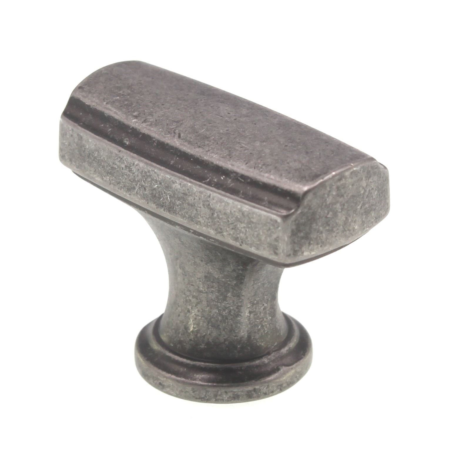 Amerock Highland Ridge 1 3/8" Rectangle Cabinet Knob Aged Pewter BP55311AP