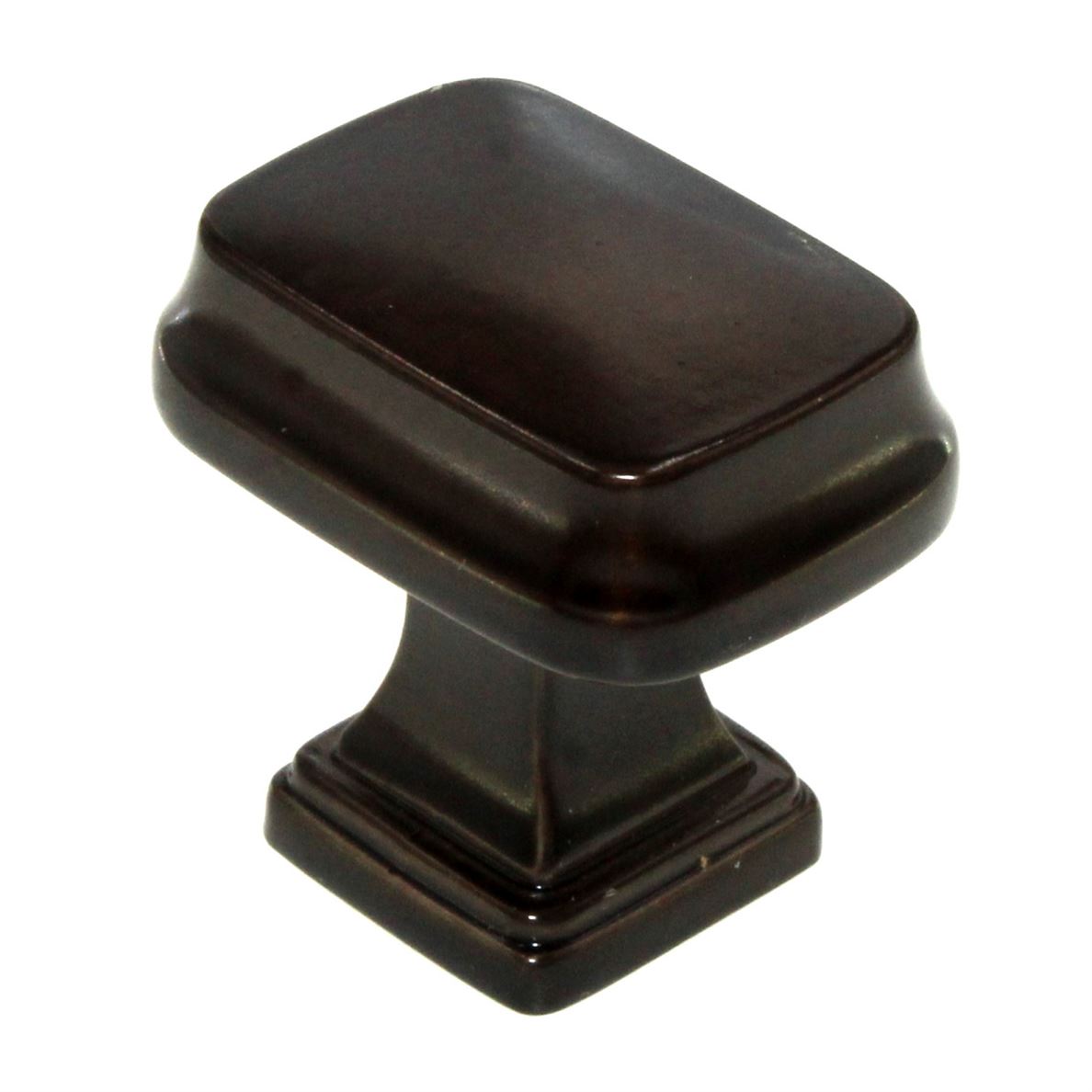 Amerock Revitalize Carmel Bronze 1 1/4" Rectangle Cabinet Knob BP55340CBZ