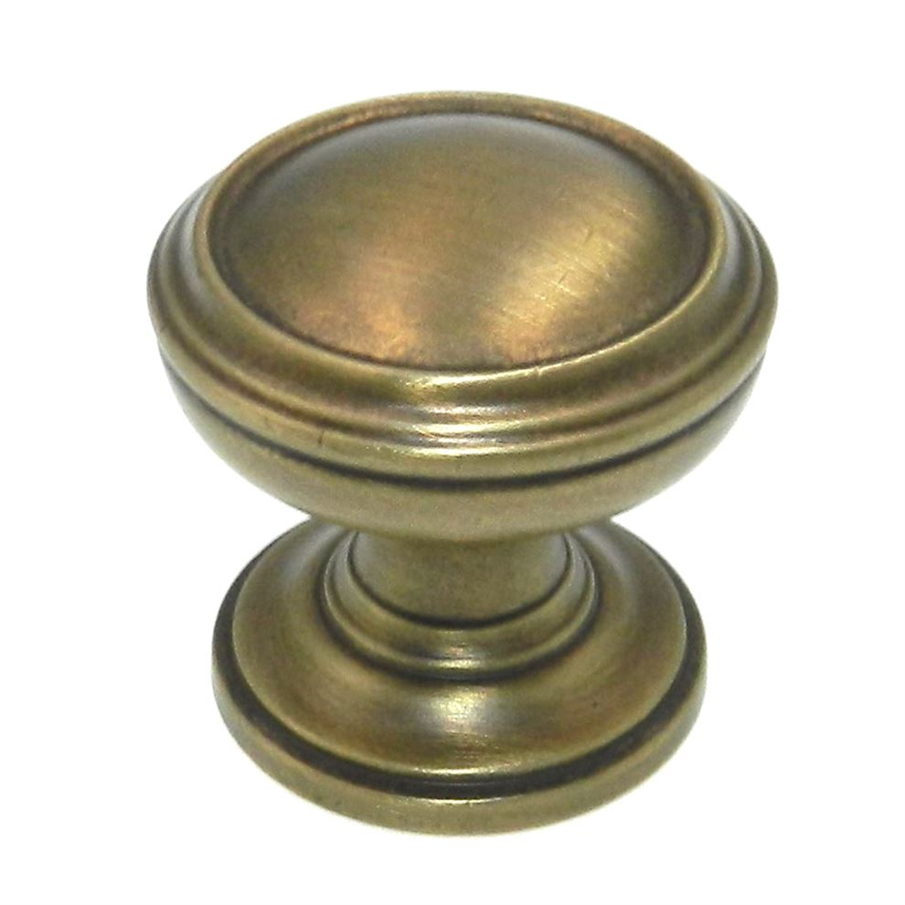 Amerock Revitalize Gilded Bronze 1 1/4" Ringed Cabinet Knob BP55342GB