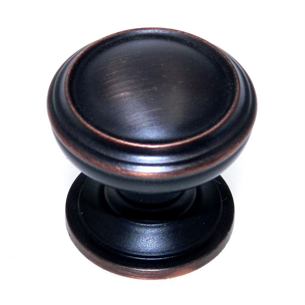 Amerock Revitalize Oil-Rubbed Bronze 1 1/4" Ridged Cabinet Knob BP55342-ORB