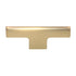 Amerock Riva Golden Champagne 2 1/2" T-Bar Smooth Cabinet Knob BP55361-BBZ