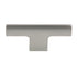 Amerock Riva Satin Nickel 2 1/2" T-Bar Smooth Cabinet Knob BP55361-G10