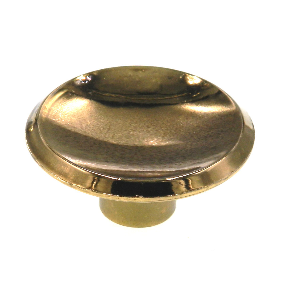 Amerock Mid-Century Modern Polished Brass 2" Round Cabinet Knob Concave BP554-3