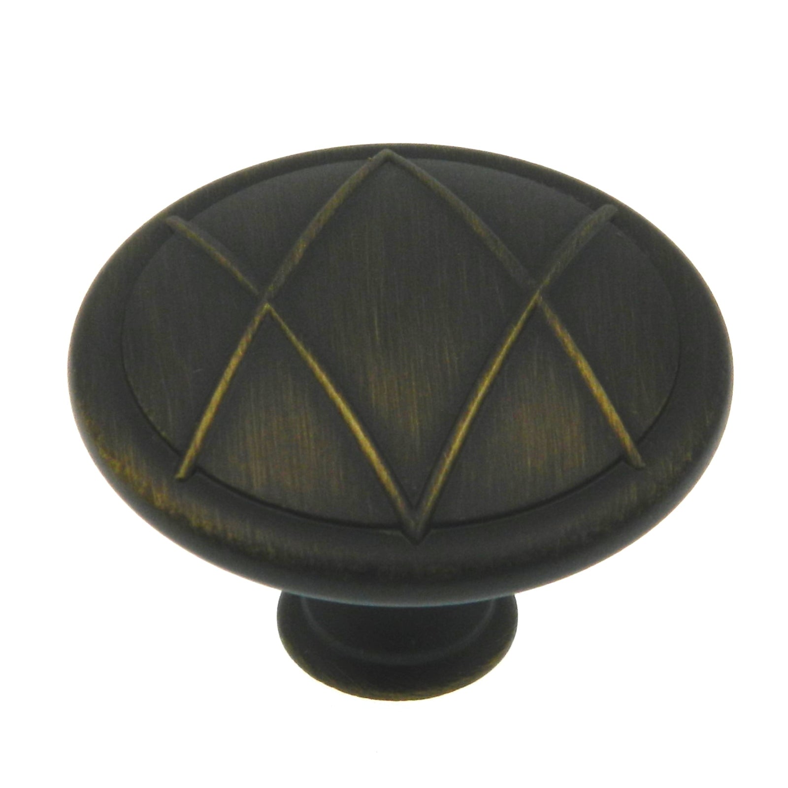 Amerock Lattice Roman Bronze 1 3/4" Round Cabinet Pull Knob BP554202RB