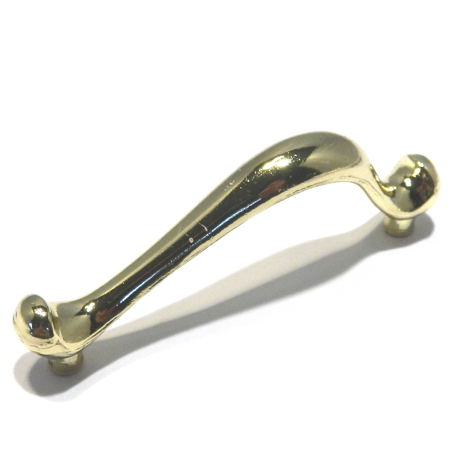 Amerock BP648-3 Polished Brass 3"cc Pitcher Cabinet Handle Pulls