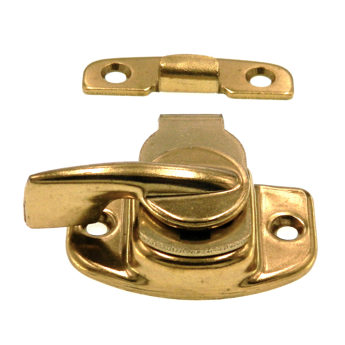 Amerock Window 2 1/2" Sash Lock in Polished Brass Steel, BP7020-3