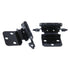 Pair of Amerock Black Self-Closing 3/8" Inset Cabinet Hinges BP7128-BK