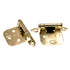 Pair of Amerock Bright Brass Self-Closing Overlay Cabinet Hinges BP7139-3